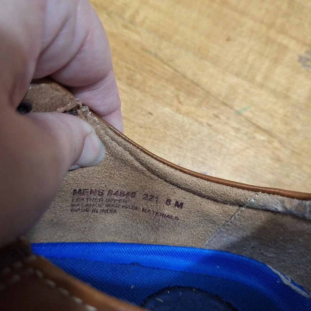 Nunn Bush Kore Dress Shoes Mens 8 M Brown Leather Cap Toe Oxfords 84848 Comfort